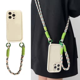 Crossbody Lanyard Silicone Phone Case For iphone 17 Air 16E 16 15 14 13 12 11 Pro Max Plus Soft Back Cover