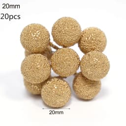 Artificial Foam Stamen Fruit Berry Gold Silver Red cherry pearlescent stamen wedding Christmas decor DIY gift box Wreaths