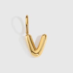 EMANCO Stainless Steel 3D Bubble Alphabet Charms Minimalist Style Letter Elements DIY Necklace Bracelet Jewelry Making