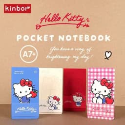Knibor A7 Portable Pocket Grid Notebook Kinbor Mini Planners Hand Journal Kawaii Small Notepad Travel Diary Student Stationery