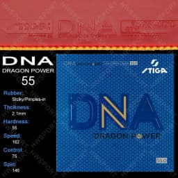 STIGA DNA Dragon Power Table Tennis Rubber Professional Sticky Ping Pong Rubber Sheet with Power Sponge