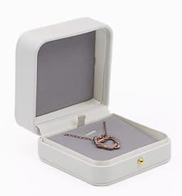 PU Leather White Jewelry Storage Box Earrings Ring Pendant Necklace Bracelet Organizer Display High-end Jewelry Box Joyero
