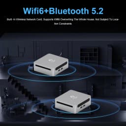 GenMachine New AMD Ryzen 5 5600U Mini PC Windows 10 Ryzen 3.3GHz Up to 4.2GHz 2*DDR4 Max Support 64GB Gaming Pc WIFI6 Computer