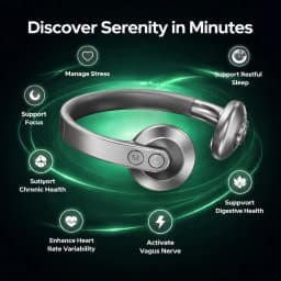 Remote Control Nerve Relaxer NonInvasive Ear Nerve Stimulator Improve Sleep Quality Reduce Tension Portable Stress Relief Device