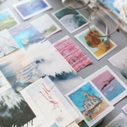 50Pcs Fog Forest Diary Decorative Stickers Pack DIY Label Stationery Deco Photograph Album Scrapbooking Flakes