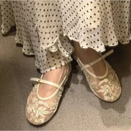 Mesh Embroidery String Bead Design Women Ballet Flats Fashion Buckle Breathable Mary Jane Shoe Comfort Low Heel Soft Flat Sandal