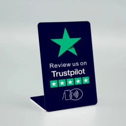 Review Us On Yelp Digital NFC Stand Display - Smart Tap Card for Reputation Management