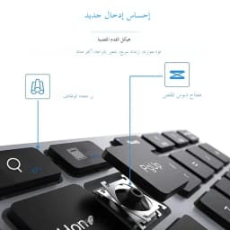 Wireless Numeric Keypad K35, 2.4Ghz & Bluetooth Dual Mode USB-C Rechargeable Numpad for Windows Android iOS