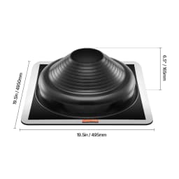 SucceBuy Roof Pipe Flashing Boots Fit Pipe OD 6"to11" Flexible EDPM Roofing Jack Pipe Flashing High Temp -67℉to 212℉ for Chimney