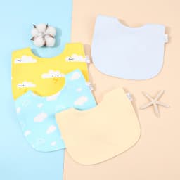4pcs Cotton Soft Baby Adjustable Bibs Infant Bib Newborn Burp Cloths Bandana Scarf for Kids Boy Girls Feeding Saliva Towel