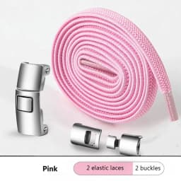 Interlock Buckle Elastic Shoe Laces No Tie Shoelaces for Sneakers Flat Shoelace Kids Adult Elastic Laces One Size Fits All Shoes