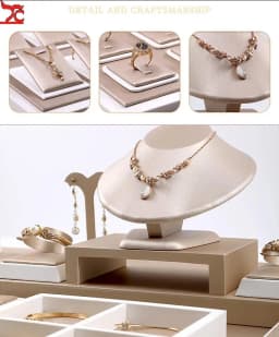 Set Display Case Window Counter Plate Display Jewelry Rack Champagne Jewelry Tray Commercial Display Props Showcase Exhibition