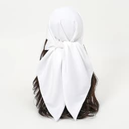 Plain Silk 90 Square Scarf Satin Headband For Muslim Woman Printed Hijabs Wraps Fashion Headscarf Casual Turban Female Bandbana