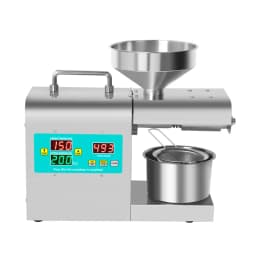 DIVEDEER Intelligent Automatic Stainless Steel Oil Frying Machine igital Display Temperature Control Linseed Oil Press Machine