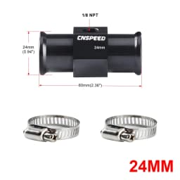 Black Coolant Hose Connection Temp Radiator Hose Adapter 1/8Npt Temperature 18mm 20mm 22mm 24mm Water Temp Joint Pipe Sensor