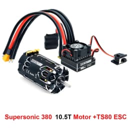 Surpass Hobby Rocket-RC Supersonic 380 8.5T 10.5T 13.5T 17.5T 2-3S Brushless Sensored Motor 80A 6-11V ESC For 1/12 1/14 RC Car
