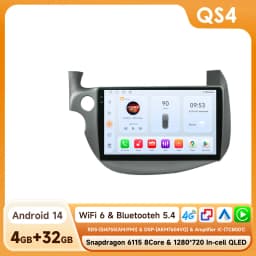 Hizpo Android 14 Car Radio Multimedia GPS For HONDA FIT JAZZ 2007 - 2013 2 Din Navigation Head Unit AI Voice Bluetooth 360 Camera