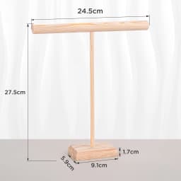 Solid Wood Jewelry Props Display Stand Bracelets Earrings Necklaces Jewelry Storage Rack With Wooden Base Hanging Holder