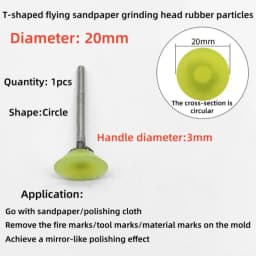 Mold Mirror Polishing Rubber Particle Back Adhesive Sandpaper Ultrasonic Grinding Machine Rubber Head Fire Removal Pattern