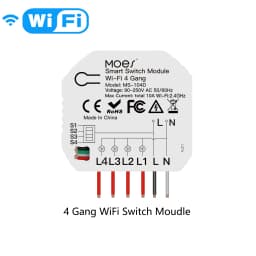 WiFi Smart Light Dimmer Module / Switch Module Smart Life Tuya APP Remote Control Work via Alexa Google Home 1/2 Way 1/2 Gang