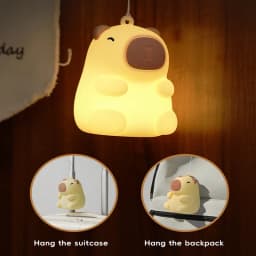 Night Light for Kids, 7 Color Changing BPA-Free Silicone Lamp with Touch Control, Eye Protection, Rechargeable