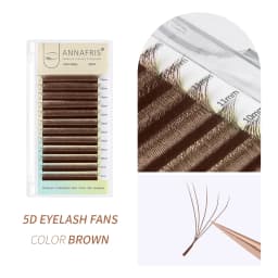 ANNAFRIS Cilios 5D-W Shaped Eyelash Extension Clover Bloom Premade Volume Fans Lashes
