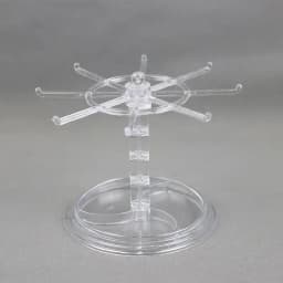 Rotatable Acrylic Display Stand Keychain Jewelry Accessory Holder Earring Necklace Bracelet Chain Storage Organizer