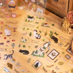 TIANZI Cute Cat Theme Die-Cut Sticker Book 20/40 Sheets DIY Decorative Journal Phone Case Collage Aesthetic Stationery Stickers