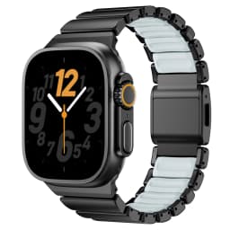 Silicone Magnetic Strap for Apple Watch Ultra 4/3/2 49mm Series 12/11/10 46mm Titanium Metal Band Iwatch 9 8 7 45mm SE3 44mm