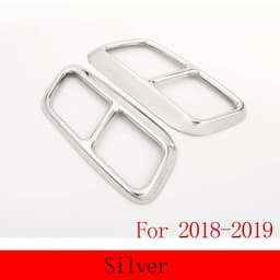 For Land Rover Range Rover Sport 2018-20 Stainless Steel Black/Silver Car Exhaust Pipe Tail Throat Cover Decoration Accessories