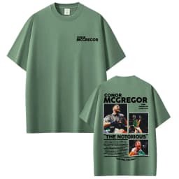 Conor Mcgregor The Notorious Merch T Shirts Men's Clothes Harajuku Cool High Street T-shirts 100% Cotton Loose Oversized T Shirt