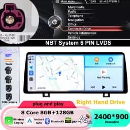 Android 16 RHD For BMW 3/4 series F30 F31 F32 F33 F34 F36 2013-2019 Android Auto Carplay Car Multimedia Car Radio WIFI DSP GPS