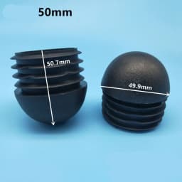 12Pcs Plastic Round Tube Plug 16-50mm Pipe End Caps Non Slip Chair Leg Foot Dust Cover Floor Protector Pad Furniture Accessories