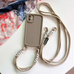 Crossbody Lanyard Silicone Phone Case For iphone 17 Air 16E 16 15 14 13 12 11 Pro Max Plus Soft Back Cover