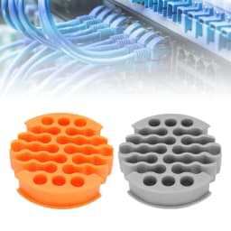 0.3in Hole Diameter Network Cable Organizer Wire Comb Anti Entanglement Cable Management Tool for 30 Cables