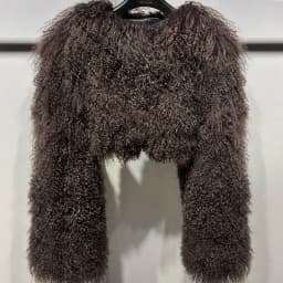 YOLOAgain Plus Size 8XL Women's Real Mongolia Sheep Fur Jacket Cropped Jacket Streetwear
