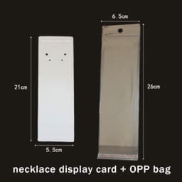 30-50sets Display Card with Opp Bags Transparent Self Adhesive Plastic Bag for Handmade Jewelry Necklace Bracelet Packaging
