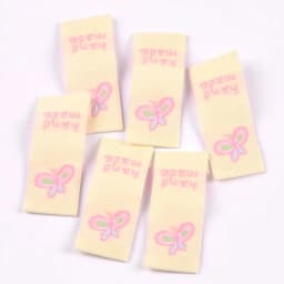 50pcs Lovely Butterfly/Rainbow Pattern Embroidery Labels Garment Sewing Accessories Clothes Bag Shoe Tags Crafts Supplies C3367