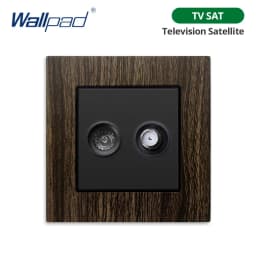 Wallpad Wood Texture Aluminum Alloy Panel EU Electrical Sockets And Wall Switches With LED 1 2 3 Gang 2 3 Way USB Charge Port