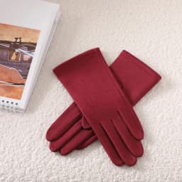 Multicolor Women Winter Keep Warm Touch Screen Suede Solid Simple Style Gloves Add Velvet Inside Not Bloated Prevent Cold