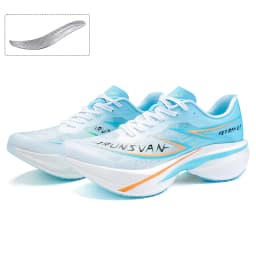 IRUNSVAN Full Palm Innovative Carbon Plate Board Double Knitting Breathable Dual Density Light Weight Fashion Sport Running Shoe