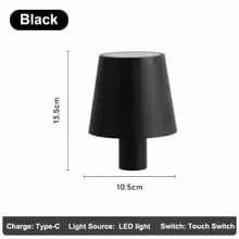 GGbingo LED Bottle Lamp USB Rechargeable Mood Desk Bottle Lamp 2000mAh Touch Stepless Dimmer RGB 3 Color RGB Table Night Light
