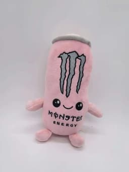 Black White Energy Monstoer  Can Shaped Plush Toy Zero Sugar Theme Soft Stuffed Doll Desktop Decor Holiday Gift