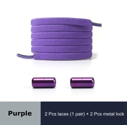 18 Colors Free to Match Elastic Shoelaces Lock Lazy Laces Flat Multi Color Options No Tie Shoelace Round Capsule Metal