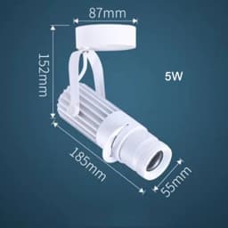 Theater Stage Zoom Spotlights, LED Focus Logo Projector Track Lights,Industrial Gobo Lights for Company Restaurant Store Wedding