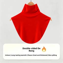 Women's Versatile Stripe Half High Neck Faux Collar Scarf Neck Protection Winter Cold Resistance Autumn Spring Fashion Accessory