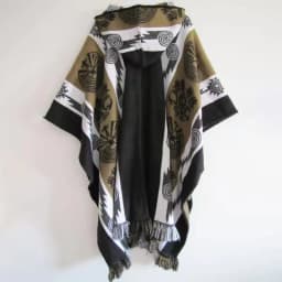Fashion Men Poncho Shawl Knitting Retro Ethnic Pattern Printing Autumn Winter Windbreaker Women Hooded Cape Male Outwear Coats