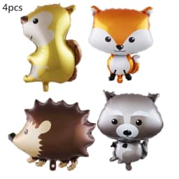 Woodland Animal Disposable Tableware Wild Forest Bear Fox Plate Cup Napkin Jungle Safari Happy Birthday Party Decor Kid Boy Girl