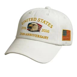 ABLECAP 250th Anniversary Hat USA Patriotic Baseball Caps Eagle Embroidered Baseball Hats for Men Women 250 Year Anniversary Cap