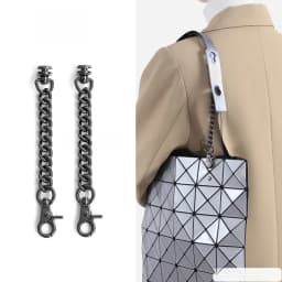 Extended Diamond Boston Bag Six-Grid Ten-Grid Shoulder Strap Lengthened Chain Belt for Three Houses Life